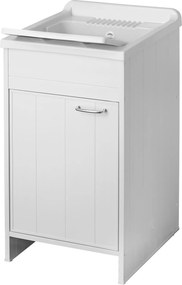 Mobile Lavatoio in PVC 45x50x85cm 1 Anta Forlani Honest Bianco...