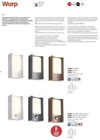 Redo 90483 - Applique a LED da esterno WARP LED/8W/230V IP44 antracite