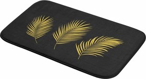 Tappetino per il bagno nero e dorato 45x75 cm Orbella – douceur d'intérieur