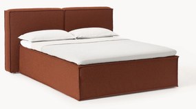 Letto boxspring in bouclé Lennon