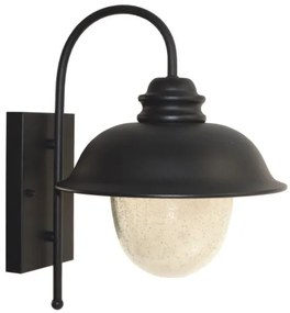 Applique da esterno ZUNA 1xE27/60W/230V IP44 nero