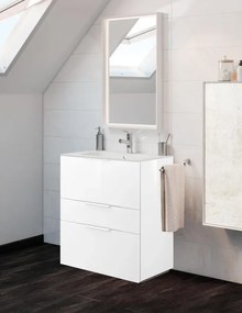 Mobile sottolavabo e lavabo Neo per vasca centrale bianco L 60 x H 84 x P 48 cm 3 cassetti