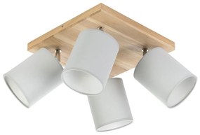 Spot-Light DO56845474 - Lampada da soffitto APRILLIA 4xE27/25W/230V pino