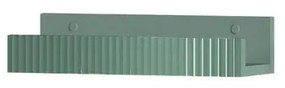 Mensola per bagno Niwa L 40 cm laccato opaco verde timo con vetro verde timo