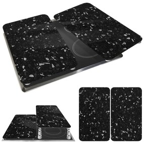 Set di 2 copri stufe in vetro nero Universal - Wenko