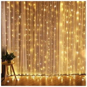 Sospensione natalizia a LED 300xLED/3xAA