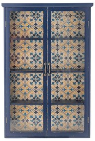 Vetrina blu in legno di abete 81x122x22 cm Hazem - Bloomingville