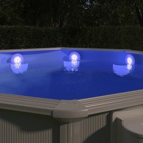 Luce Led Galleggiante E Subacquea Con Telecomando Multicolore /