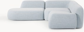 Divano angolare componibile 4 posti in bouclé con chaise longue Wolke