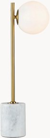 Lampada da tavolo con base in marmo Halen