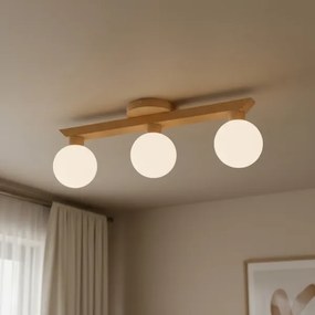 Plafoniera ANTONIO 3xG9/5W/230V rovere/bianco