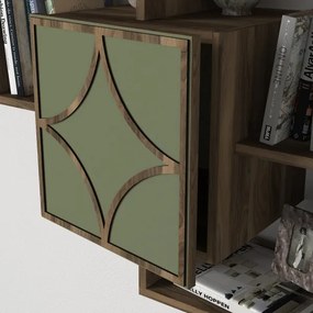Mensola da parete ARCO 73x79,2 cm marrone/verde