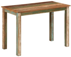 Tavolo da pranzo 110x55x76 cm in legno massello di recupero