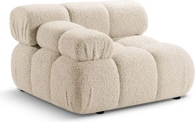 Modulo divano in bouclé beige (angolo sinistro) Bellis - Micadoni Home