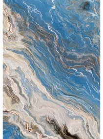 Set di tappetini per il bagno blu 2 pz 60x100 cm – Foutastic