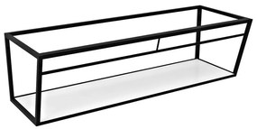 Scaffale da sotto lavabo bianco/nero in metallo da appendere 218x40 cm Aruba – Sapho