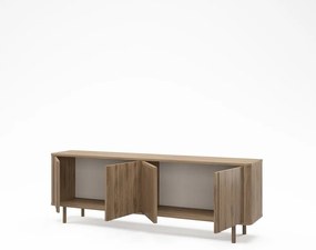 Mobile TV di colore naturale con effetto rovere 180x60,5x35 cm Salma – Marckeric