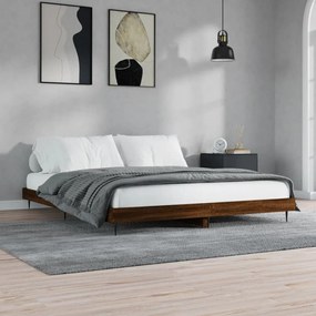 Giroletto Senza Materasso Rovere Marrone 120x200 Cm Truciolato /