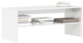 Mobile Porta Tv Bianco Lucido 100x40x40 Cm İn Legno Multistrato /