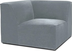 Divano componibile grigio (con composizione variabile) con rivestimento in velluto a coste Sting – Scandic