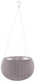 Vaso per fiori in plastica da appendere/parete ø 28 cm Cozy Violet – Keter
