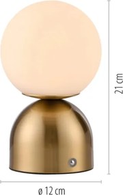 Schöner Wohnen 19218-12 - Lampada da tavolo dimmerabile RUDI LED/1,2W/5V dorata