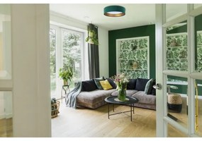 Plafoniera LED dimmerabile SMART GALAXY LED/24W/230V verde/oro + tc