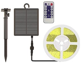 LED Striscia solare dimmerabile LED/1,2W/3,7V 3000K IP67 5m