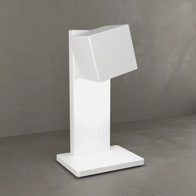 Lampada Scrivania-Ufficio Moderna Area Metallo Bianco Metallo 1 Luce Gx53