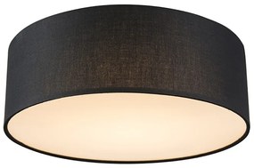 Lampada da soffitto nera 30 cm con LED - Drum LED