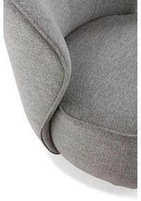 Poltrona grigio chiaro girevole Edna – MOME