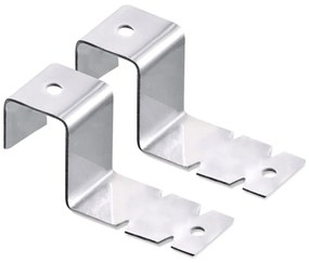 Ganci in acciaio inox in set da 2 - Maximex