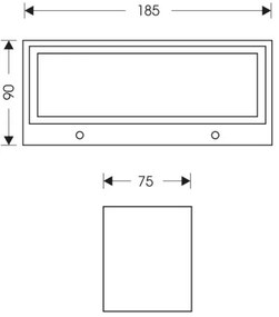 Ecolite Z1233-12W - Applique a LED da esterno OSKAR LED/12W/230V 4000K IP54