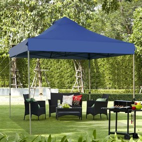 Costway Tendone pop up 3x3m pieghevole impermeabile con borsa a ruote, Tenda da festa all'aperto facile da montare 3 Colori