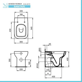 Sanitari Ideal Standard filomuro Rimless con copriwater   I.Life A