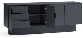 Cassettiera antracite 200x77,5 cm Totem - Teulat