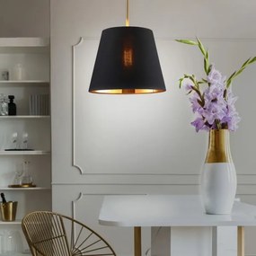 Lampadario a sospensione con filo ELENA 1xE27/20W/230V nero