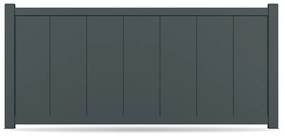 Recinzione, alluminio, modello Lucca, Antracite, 500 x 500 mm, configura individualmente
