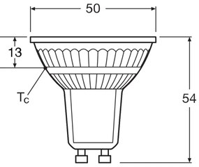 Lampadina LED dimmerabile PAR16 GU10/4,7W/230V 4000K 36° CRI 90 - Osram