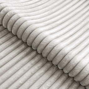 Divano angolare grigio chiaro (con penisola a sinistra/a L) con rivestimento in velluto a coste Marbeya – Ropez