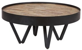 Tavolino con piano in legno di mango Dax - WOOOD