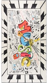 Tappeto per bambini lavabile 80x120 cm Musical – Vitaus