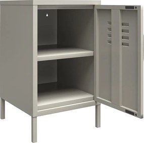 Comodino in metallo beige Bradford - Støraa