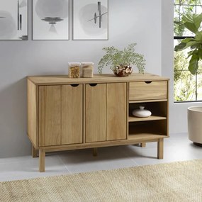 Credenza otta 114x43x73,5 cm in legno massello di pino