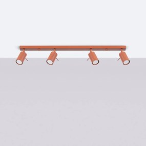 Faretto color mattone 6x81 cm Etna – Sollux