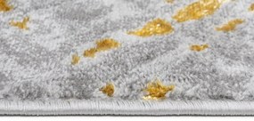 Tappeto moderno grigio-oro per interni Larghezza: 120 cm | Lunghezza: 170 cm