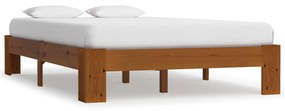 Giroletto Senza Materasso Marrone Chiaro 120x200 Cm Legno Pino /