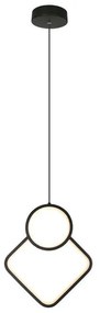 Lampadario LED a Sospensione 12W dal Design Moderno 28*196m Colore Nero 3000K SKU-14998