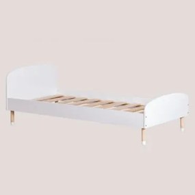 Lettino In Legno Per Materasso Da 90 Cm Loretta Kids Bianco Legno & 90 X 190 Cm - Sklum