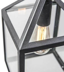 Lampada a sospensione da esterno industriale nera IP23 - Amsterdam